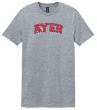 64000B YOUTH SoftStyle Tee, Ayer Block, Sport Gray